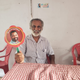 Sachi, a longtime communist party member and campaigner in the LDF office in Kalpetta.
